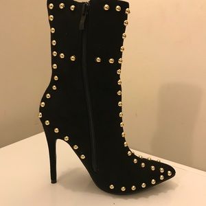 Black Studded Boots